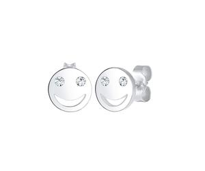 Elli - Perno Facciacon Cristallo in Argento Sterling 925 Orecchini 1 pieces female