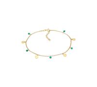 Elli - Pia Howlite Turchese Boho Tendenza estiva in argento sterling 925 placcato oro Gioielli per i piedi 1 pieces female