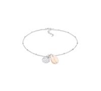 Elli - Piastrina Conchiglia Kauri Maritimo Regolabile in Argento Sterling 925 Cavigliere 1 pieces female