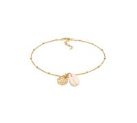 Elli - Piastrina Conchiglia Kauri Maritimo Regolabile in Argento Sterling 925 Gioielli per i piedi 1 pieces female