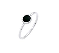 Elli - Pila Solitario Filigrana con Smalto Nero in Argento Sterling 925 Anelli 1 pieces female