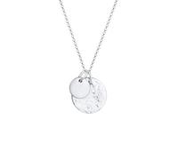 Elli - Placchetta Geo Aspetto Organico in Argento Sterling 925 Collane 1 pieces female