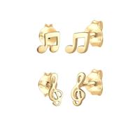 Elli - Plug Set Musicale in Argento Sterling 925 Orecchini 1 pieces female