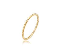 Elli PREMIUM Anelli Twisted Basic Minimal Look in oro giallo 375