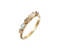 ELLI PREMIUM Anello blu chiaro / oro / bianco, Taglia 54