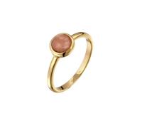 Elli PREMIUM - Anello con Feldspar Arancione 925 Sterling Silver Gold-plated Anelli 1 pieces female
