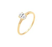 Elli Premium Anello Da Fidanzamento Donna Oro Giallo, Misura 12