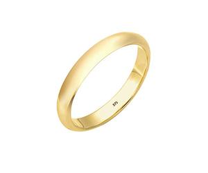 Elli Premium Anello Fede Nunziale da Donna in Oro Giallo 9K