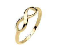 Elli Premium Anello Infinity da Donna in Oro Giallo 375, Misura 16