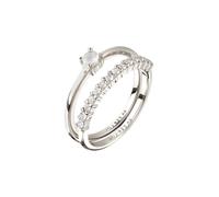 Elli PREMIUM - Anello Moonstone Rainbow 925 Sterling Silver Anelli 1 pieces female