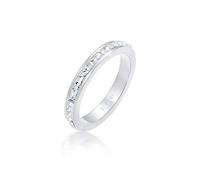 Elli PREMIUM Anello Donna Elegante Cuore con Corona di Cristalli Argento Sterling 925