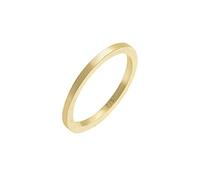 Elli Premium Basic Anello da Donna in Oro Giialo 375, Argento 925, Misura 58 (18.5)