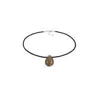 Elli PREMIUM - Ciondolo a girocollo in raso con labradorite in argento sterling 925 Collane 1 pieces female