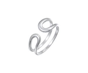 Elli PREMIUM - Clip per orecchio design largo moderno in argento sterlino 925 Anelli 1 pieces female