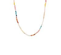 Elli PREMIUM - Collana con perline Zircone Sintetico Pesca 925 Sterling Silver Gold-plated Collane 1 pieces female