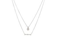 Elli PREMIUM - Collana Layer Moonstone Rainbow 925 Sterling Silver Collane 1 pieces female