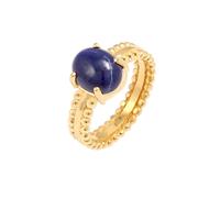 Elli PREMIUM - Elegante anello a fascia in Argento Sterling 925 dorato con pietra lapislazzuli Anelli 1 pieces female