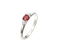Elli PREMIUM - Granat Topas Klassik Rund 925 Silber vergoldet Anelli 1 pieces female