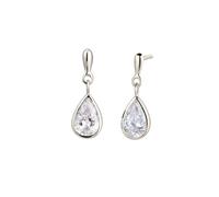Elli PREMIUM - Orecchino pendente Zirconia Bianco 925 Sterling Silver Orecchini 1 pieces female