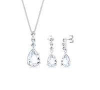 ELLI PREMIUM Set di gioielli argento / trasparente, Taglia One Size