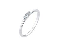 Elli PREMIUM Women Silver Solitaire Engagement Ring
