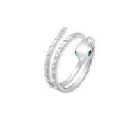 Elli - Serpente Pinky Moderno con Cristalli in Argento Sterling 925 Placcato Oro Anelli 1 pieces female