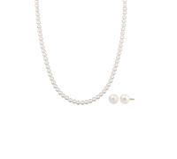 Elli - Set con perle Swarovski Pearl Bianco 925 Sterling Silver Set gioielli 1 pieces female