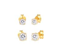 Elli - Set di 2 orecchini con cristalli in argento Sterling 925 Orecchini 1 pieces female
