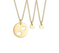 Elli Set di Gioielli Donna Ciondolo a Cuore di Base in Argento Sterling 925