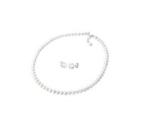 Elli Set di Gioielli Donne elegante Set a perno con perle coltivata d'acqua dolce e perle di conchiglia in argento sterlino 925