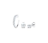 Elli - Set di Orecchini Orecchini Auricolari Scintillanti con Cristalli di Zirconio in argento sterling 925 1 pieces female