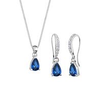 Elli - Set di zaffiri sintetici in Argento Sterling 925 Set gioielli 1 pieces female