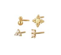 Elli - Set orecchini Swarovski Pearl Swarovski Crystals Bianco 925 Sterling Silver Orecchini 1 pieces female