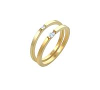 Elli - Set Solitario Marquise Baguette Cut con Cristalli di zirconio in argento sterling 925 Anelli 1 pieces female