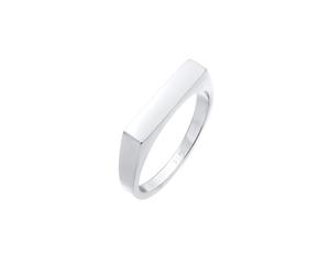 Elli - Sigello Quadrato Design Geo di Base in Argento Sterling 925 Anelli 1 pieces female