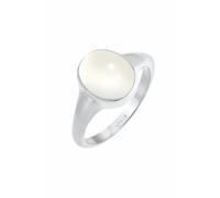 Elli - Sigillo con Pietra di Luna in Argento Sterling 925 Placcato Oro Anelli 1 pieces female