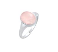 Elli - Signet Ring Oval Trend Chunky con quarzo rosa in argento sterling 925 Anelli 1 pieces female