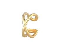 Elli - Single Earcuff Morsetto orecchio Croce Trend Blogger in Argento Sterling 925 Orecchini 1 pieces female