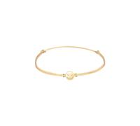Elli - Smile Face Textil 925 Silber vergoldet Bracciali e Braccialetti 1 pieces female