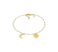 Elli - Sol Luna Blogger regolabile in argento sterling 925 placcato oro Cavigliere 1 pieces female