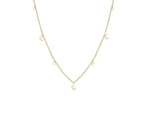 Elli - Stella Luna Astro in argento 925 Collane 1 pieces female
