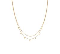 Elli - Strati Placchetta Ciondolo Martellato Tendenza Blogger in Argento Sterling 925 Collane 1 pieces female