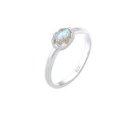 Elli - Vintage Look Basic con Gemma di Labradorite in argento sterling 925 Anelli 1 pieces female