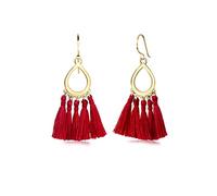 Elli Women's 925 Silver Gold Plated Basic Geo Drop Ornament Earring