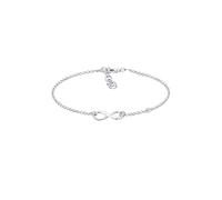 Elli Women's 925 Sterling Silver Xilion Cut Diamond Bracelet of Length 17 cm