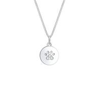 Elli - Zampa Placchetta Cane Gatto con Cristalli in Argento Sterling 925 Collane 1 pieces female
