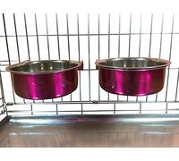 Ellie-Bo - Coppia di Ciotole per Cani per Cave/Gabbie o Penne,