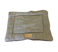 Ellie-Bo, tappetino reversibile in tweed e pelliccia sintetica marrone, per gabbie e casse di cane di piccole dimensioni 61 cm