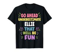 Ellie Personalized Women's Gift Custom Ellie Maglietta