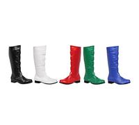 Ellie Shoes Adult White Superhero Boots Medium